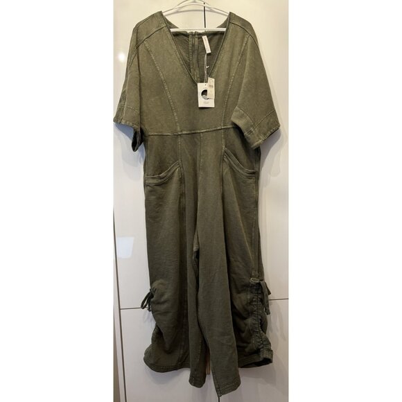 NWT Size L - Daily Practice 100% Cotton Horizon Wide-Leg  Jumpsuit (NWT US$ 138) - Picture 5 of 16